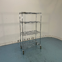 4' Portable Wire Shelving Unit image 1